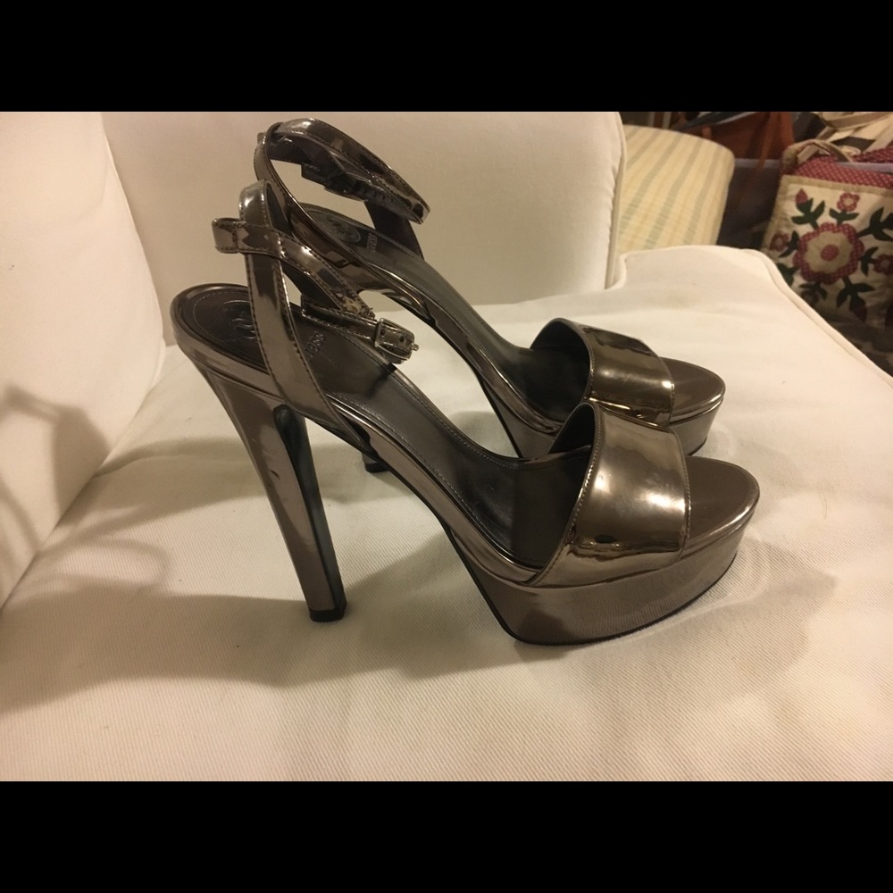 Guess strappy platform heels